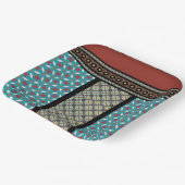 mexikanischer Patchwork-Stil 3 Pappteller (Gewinkelt)