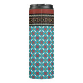 mexikanischer Patchwork-Stil 3 Thermosbecher (Rückseite)