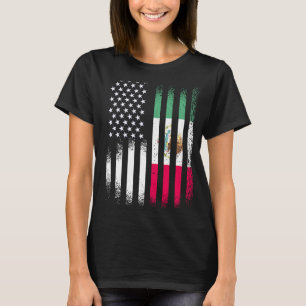 Mexikanischer Patriot Grown Land USA Flaggen S T-Shirt