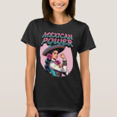 Mexikanischer Power Strong Mariachi Woman Shirt (Vorderseite)