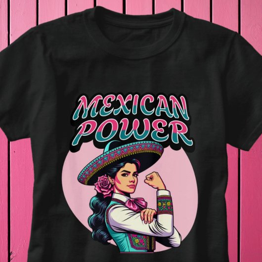 Mexikanischer Power Strong Mariachi Woman Shirt