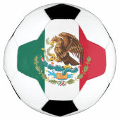 Mexikanischer Pride Futbol: Mexikanische Flagge un Fußball (Vorderseite)