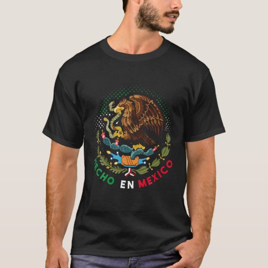 Mexikanischer Pride Hecho Ex Mexico T-Shirt (Vorderseite)