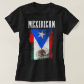 Mexikanischer Puerto Rico Mix Mexiko Puerto Rico P T-Shirt (Design vorne)