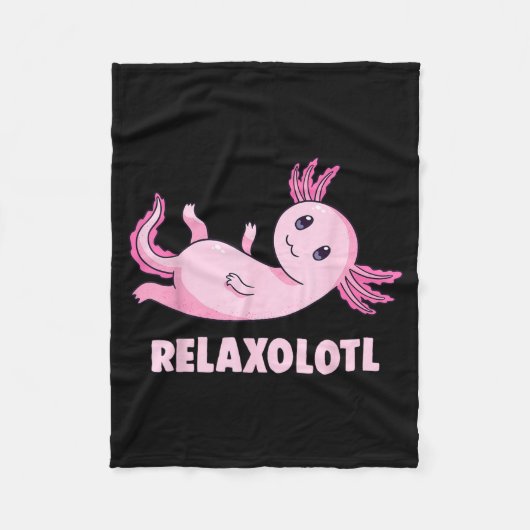 Mexikanischer Salamander Axolotl Fleecedecke (Vorderseite)