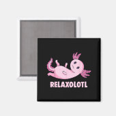 Mexikanischer Salamander Axolotl Magnet (Vorderseite/Rückseite)