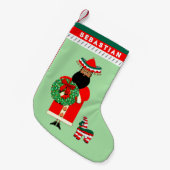 mexikanischer Santa Kleiner Weihnachtsstrumpf (Vorderansicht (hängend))
