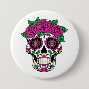 Mexikanischer Schädel 2 Button