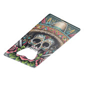 mexikanischer Schädel, Calaca, mexikanische Kultur Geldbeutel Flaschenöffner