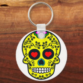 mexikanischer Schädel-Schlüsselanhänger Schlüsselanhänger (Vorderseite)