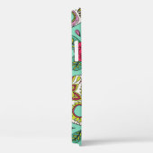 mexikanischer Schädel und Blume, nahtlos. Case-Mate iPhone Hülle (Rückseite / Rechts)