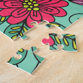 mexikanischer Schädel und Blume, nahtlos. Puzzle (Seite)