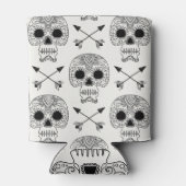 Mexikanischer Schädeltag Dosenkühler (Rückseite)