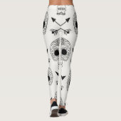 Mexikanischer Schädeltag Leggings (Rückseite)