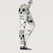 Mexikanischer Schädeltag Leggings (Rechts)