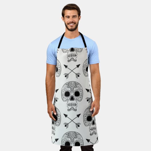 Mexikanischer Schädeltag Schürze (Getragen)