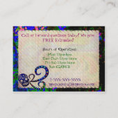 Mexikanischer Skull 3D Festivals Zolltattoo Visitenkarte (Rückseite)