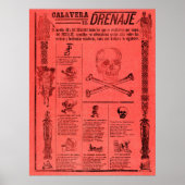 Mexikanischer Skull Poster (Vorne)