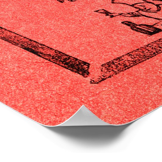 Mexikanischer Skull Poster (Ecke)