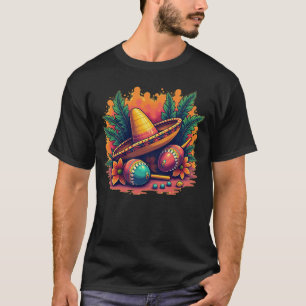 mexikanischer Sombrero & Maracas T - Shirt