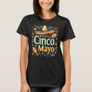 mexikanischer Sombrero & Maracas T - Shirt
