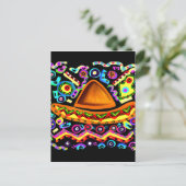 Mexikanischer Sombrero Postkarte (Stehend Vorderseite)