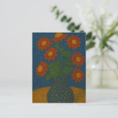 Mexikanischer Sonnenblumen Postkarte (Stehend Vorderseite)