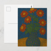 Mexikanischer Sonnenblumen Postkarte (Vorne/Hinten)