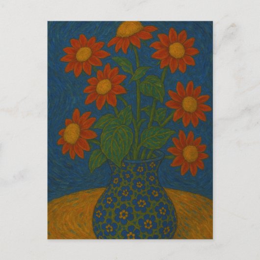 Mexikanischer Sonnenblumen Postkarte (Vorderseite)