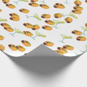 Mexikanischer Spaß Margarita Taco Dienstag Geschenkpapier (Ecke)