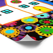 MEXIKANISCHER STADTBAUM MIT LEBENSBILDUNG POSTER (Ecke)