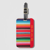 Mexikanischer Stechdecke Gepäckanhänger (Vorderseite Vertikal)