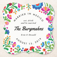 mexikanischer Stickerei-Bar-Untersetzer