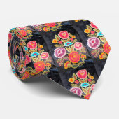 Mexikanischer Stickereientwurf Krawatte (Gerollt)