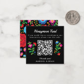 Mexikanischer Stickereifonds Mitteilungskarte (Vorderseite/Rückseite Beispiel)