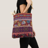 Mexikanischer Stil traditionelles Stoff-Patchwork Tasche (Von Nahem)