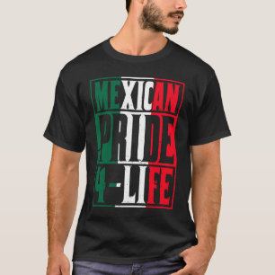 Mexikanischer Stolz 4 Life Mexico Flagge Vintag T-Shirt