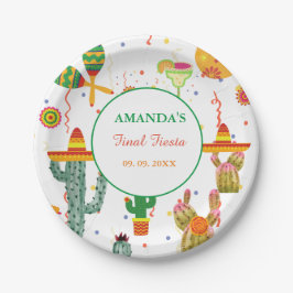 Mexikanischer Taco-Bout-Liebe-Junggeselinnen-Absch Pappteller