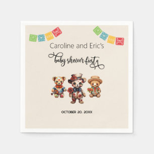 Mexikanischer Tag der Dead Baby Shower Fiesta Serviette