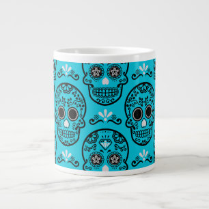 Mexikanischer Tag der Toten Calavera Floraler Tote Jumbo-Tasse