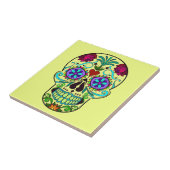 Mexikanischer Tag der Toten Schädel Keramik Tile 4 Fliese (Seite)