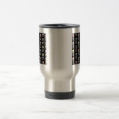 Mexikanischer Tag der Toten Schädelknochen Reisebecher (Mittel)