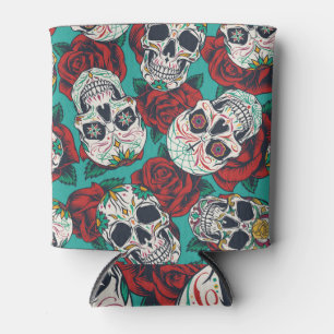 Mexikanischer Tag der Toten: Vintage Calaveras Dosenkühler