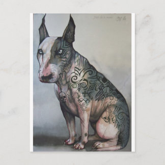 Mexikanischer Tag des toten Bullentriers Postkarte
