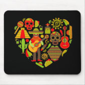 Mexikanischer Tag des toten Mexiko Mousepad (Vorne)