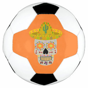 Mexikanischer Tag des Toten Schädels Fußball