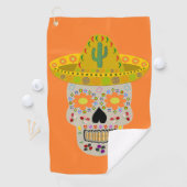 Mexikanischer Tag des Toten Schädels Golfhandtuch (Insitu)