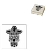 Mexikanischer Tag des Toten Schädels Gummistempel (Stempel)