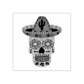 Mexikanischer Tag des Toten Schädels Gummistempel (Prägung)