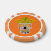 Mexikanischer Tag des Toten Schädels Pokerchips (Einzeln)